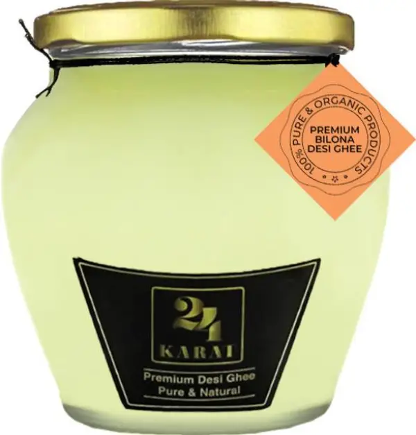 24 Karat Desi Ghee Bilona 500ML | 100% Pure | Rich in &...