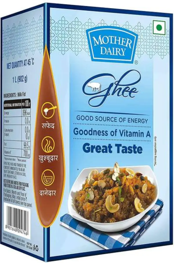 MOTHER DAIRY Buffalo Ghee Tetrapack