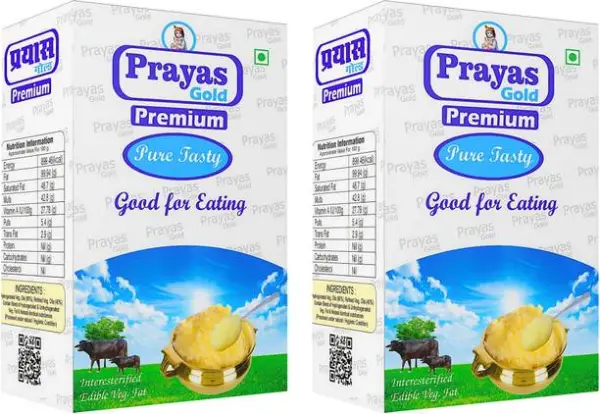 PRAYAS GOLD Premium Vegetable Vegan Ghee,100% Natural &...